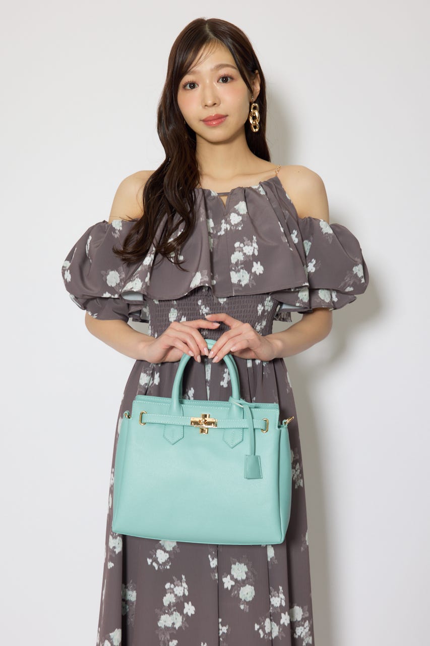 ベルトデザインカデナバッグ L/BLU FREE