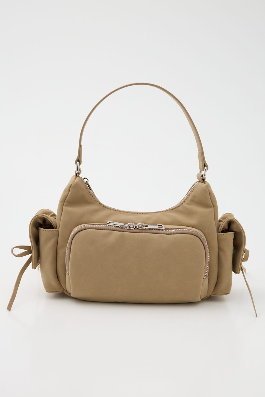 3ポケットミニリボンショルダーバッグ BEG FREE