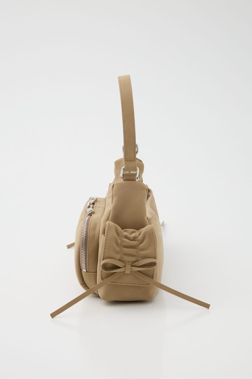 3ポケットミニリボンショルダーバッグ BEG FREE