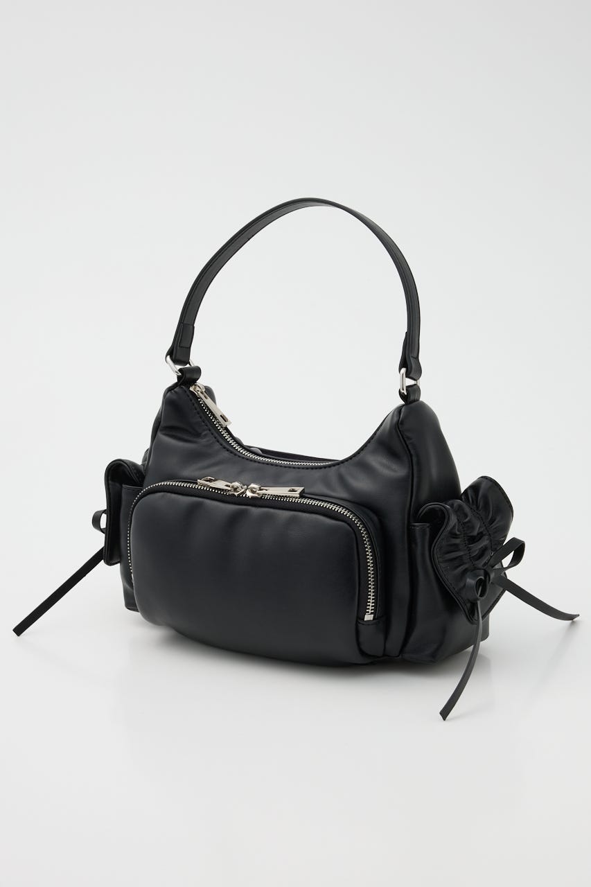 3ポケットミニリボンショルダーバッグ BLK FREE