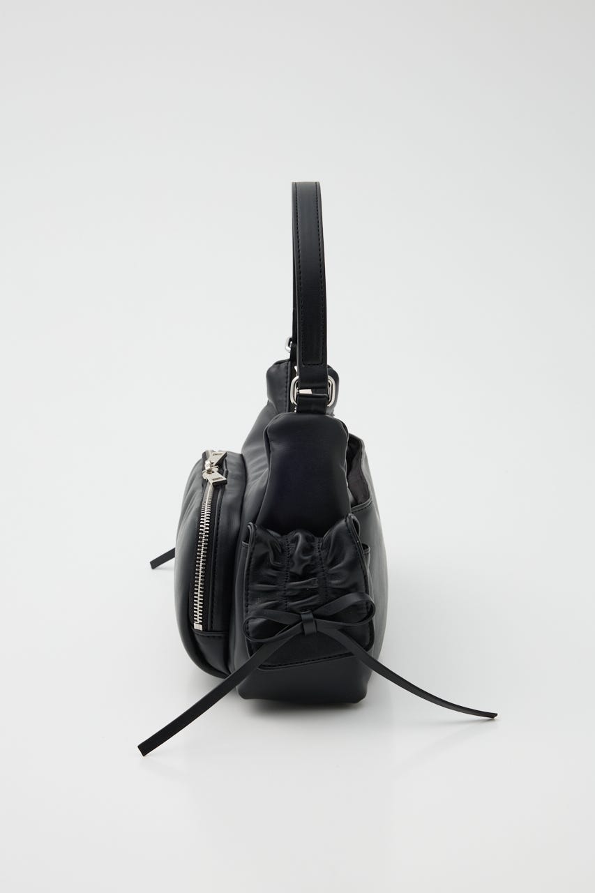 3ポケットミニリボンショルダーバッグ BLK FREE