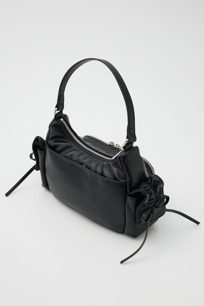 3ポケットミニリボンショルダーバッグ BLK FREE