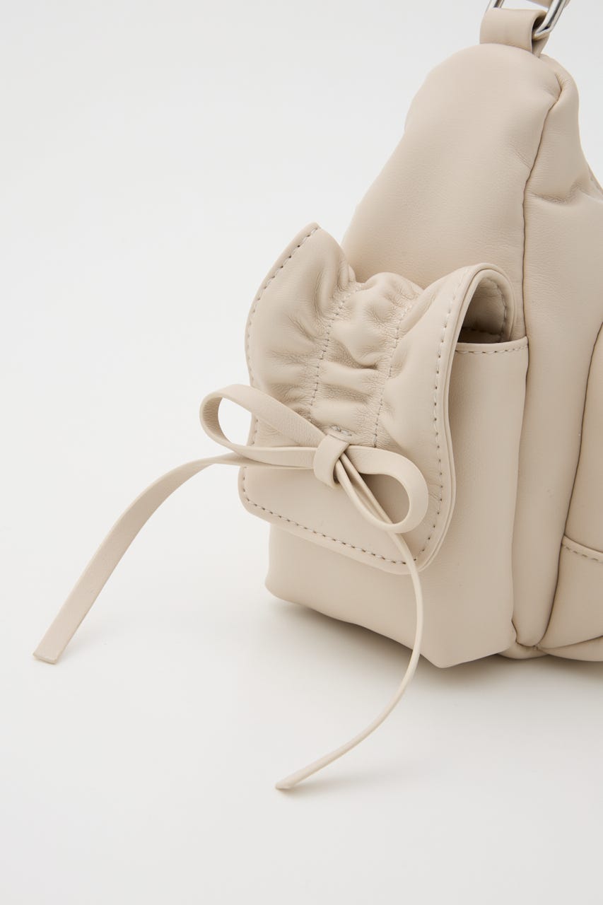 3ポケットミニリボンショルダーバッグ WHT FREE