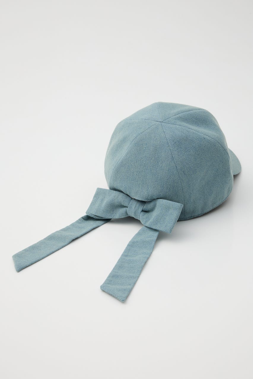 バックリボンRロゴキャップ BLU FREE