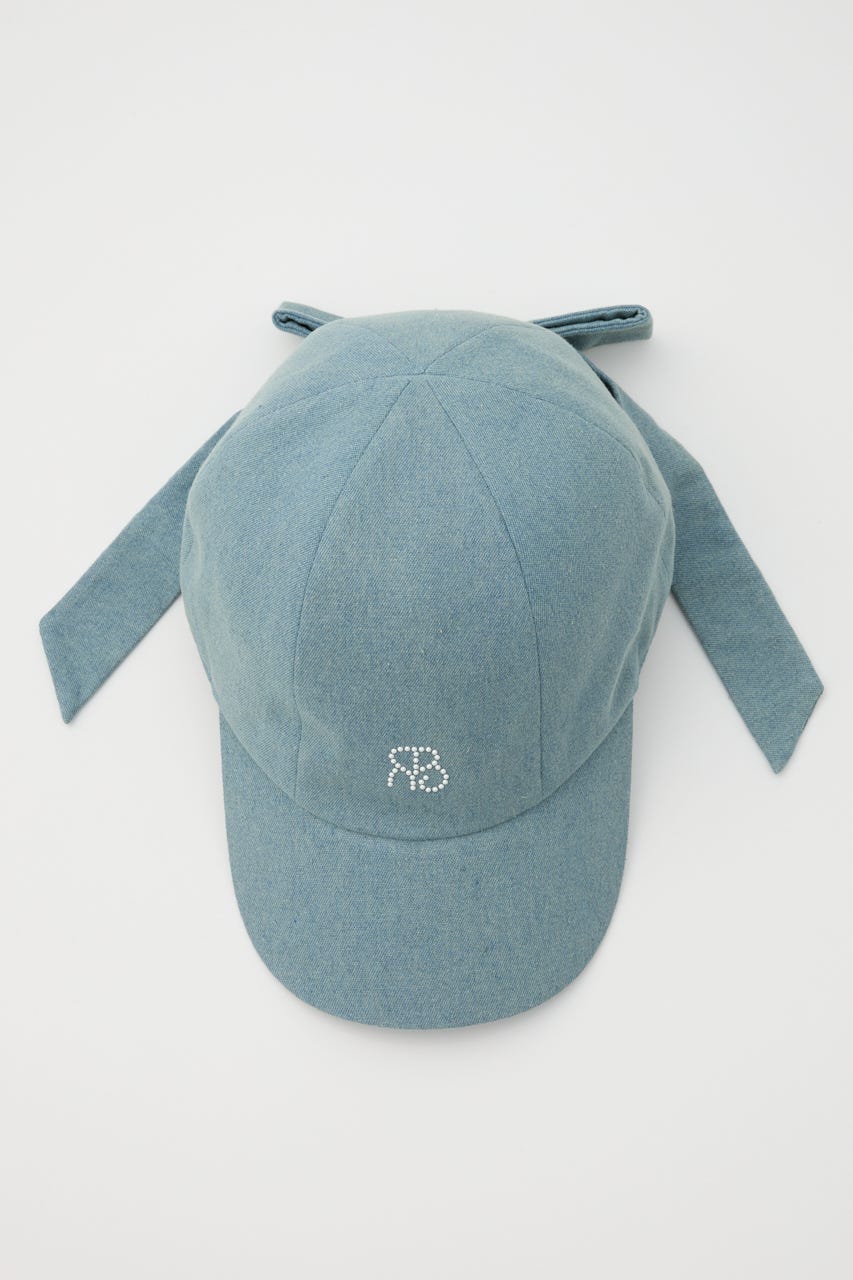 バックリボンRロゴキャップ BLU FREE