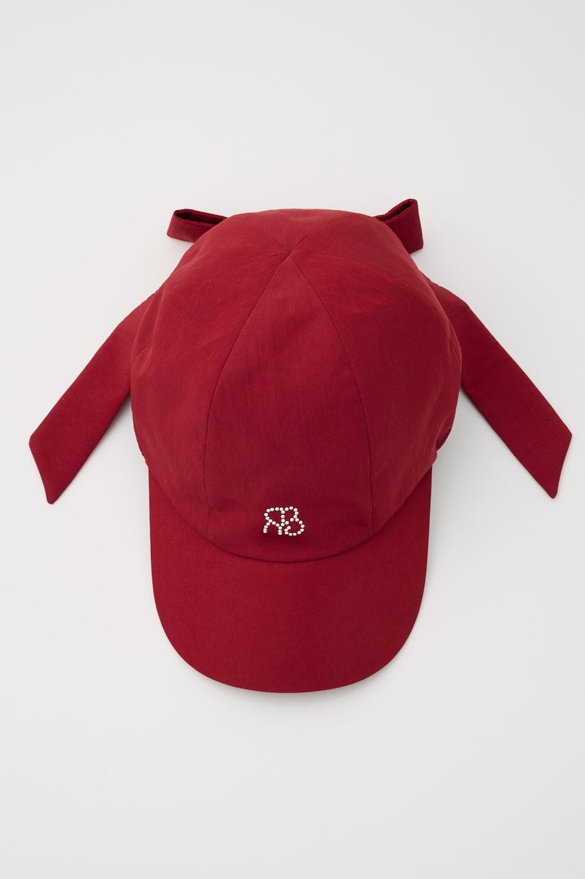 バックリボンRロゴキャップ RED FREE
