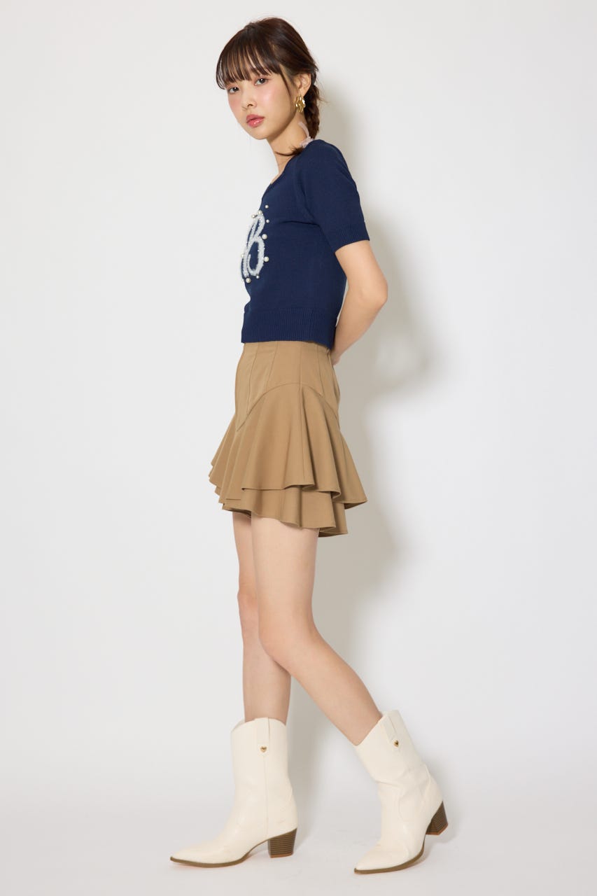 ジャガードRニットトップス NVY FREE