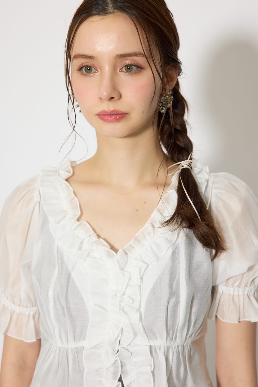 シフォンカーデセットタイトニットワンピース GRY FREE