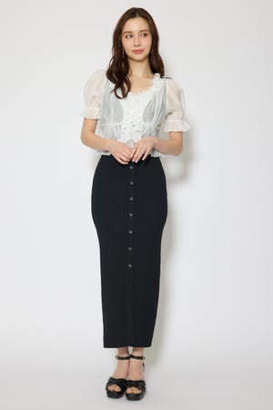 シフォンカーデセットタイトニットワンピース