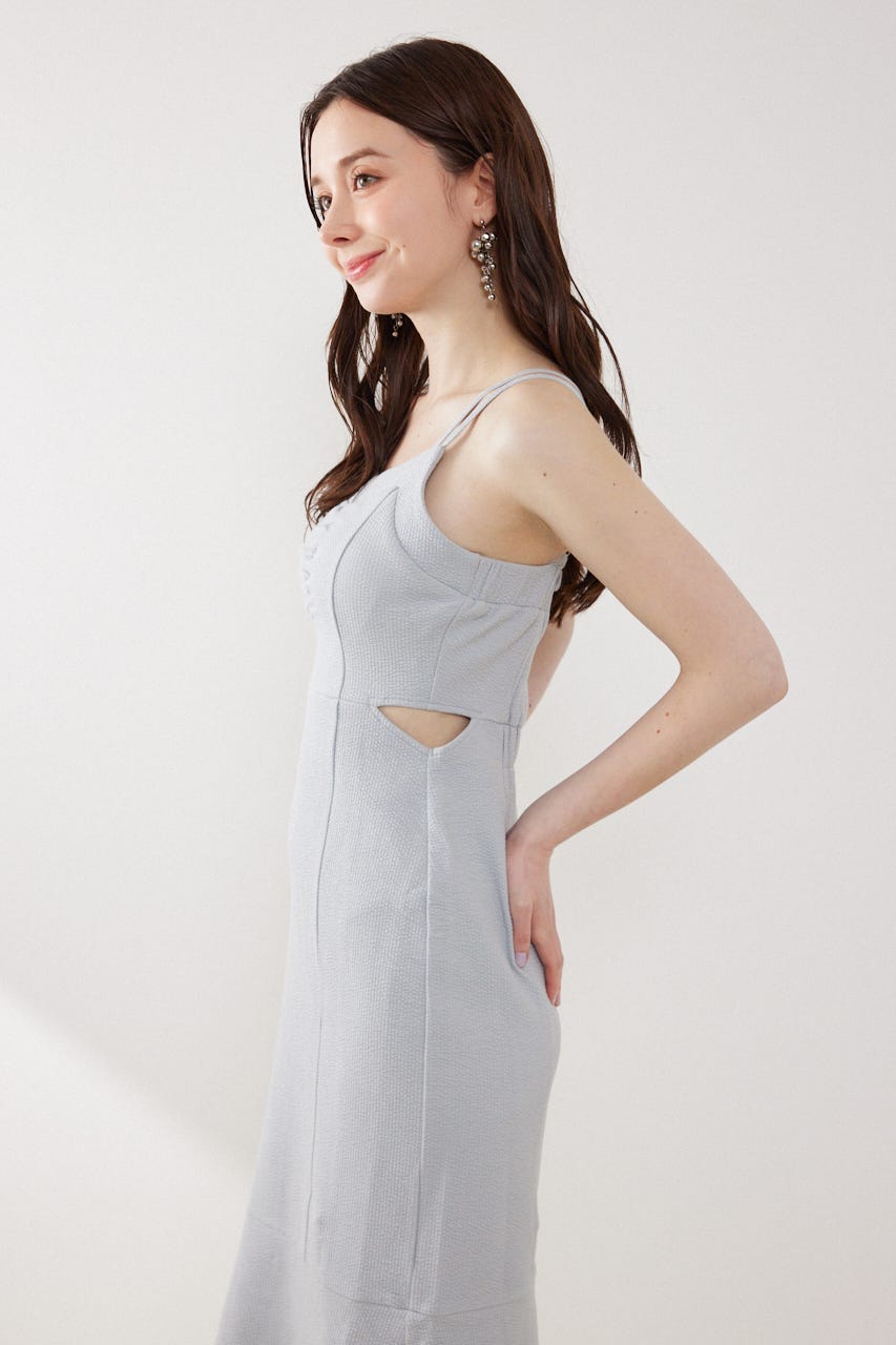 サイドカットキャミワンピース L/BLU FREE