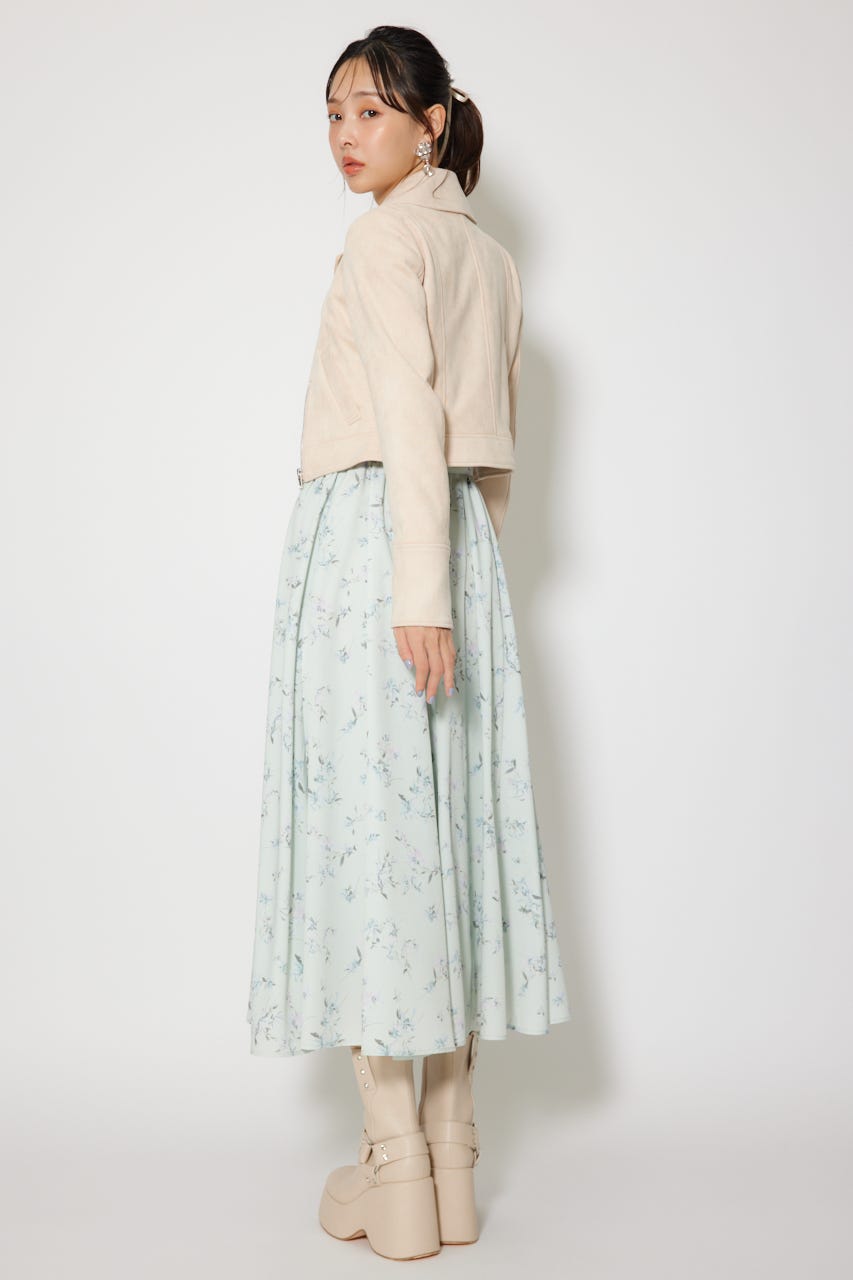 26SSフェイクスエードライダースジャケット BEG S