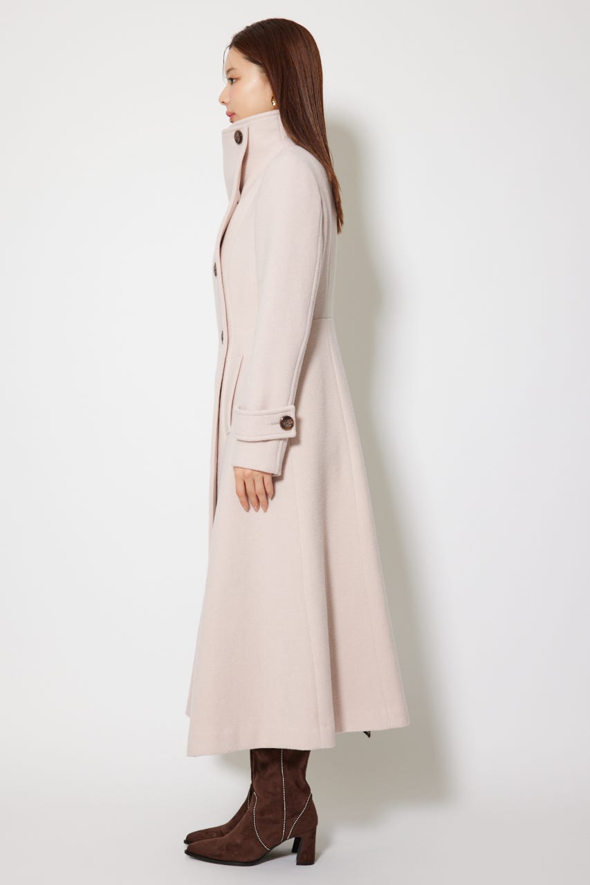 【1月下旬以降お届け】25オーバーネックシンデレララインコート L/BEG M