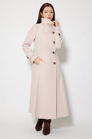 【1月下旬以降お届け】25オーバーネックシンデレララインコート