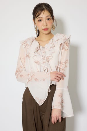 フリルカラートップス