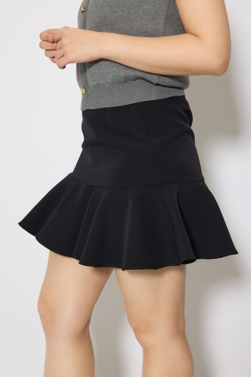 サーキュラーフレアジャストウエストスカート BLK S