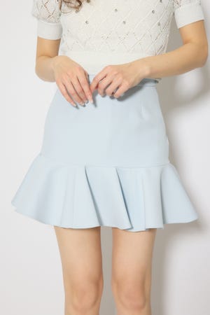 サーキュラーフレアジャストウエストスカート