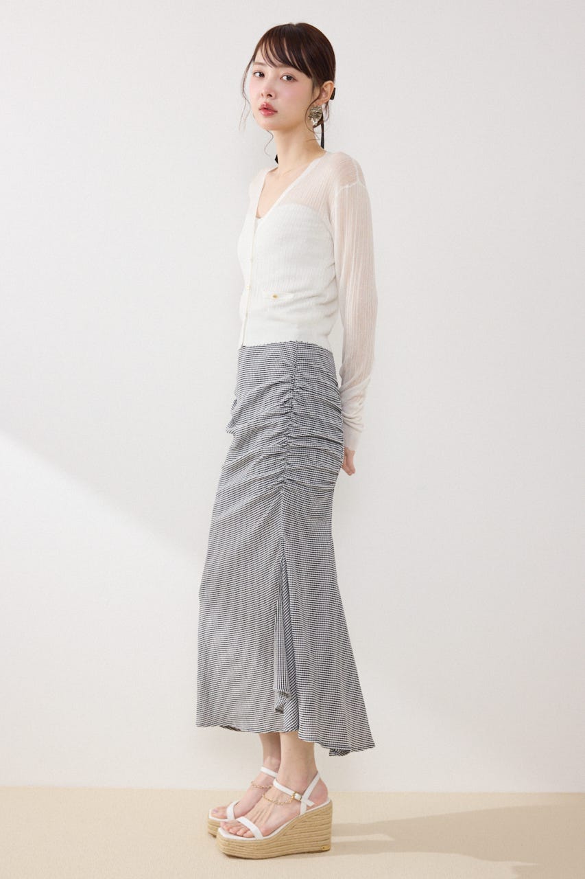 ギャザーマーメイドジャストウエストスカート Multi_1 S