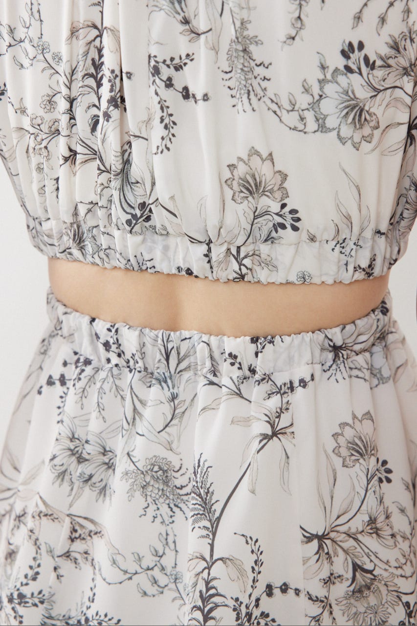 【女神ワンピース】ホルターネックギャザーミニフレアワンピース Multi_1 S