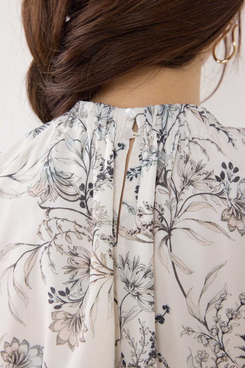 【女神ワンピース】ホルターネックギャザーフレアワンピース Multi_1 M