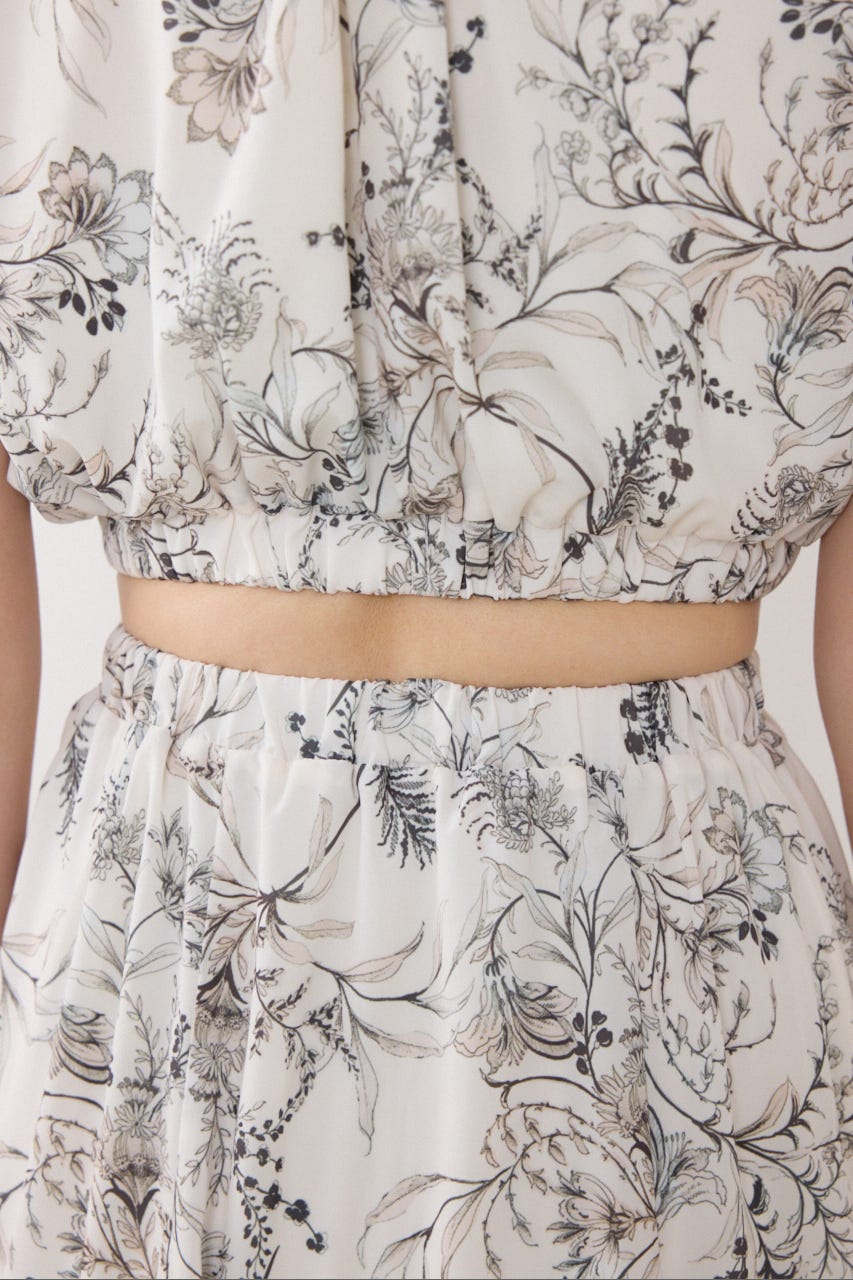 【女神ワンピース】ホルターネックギャザーフレアワンピース Multi_1 M