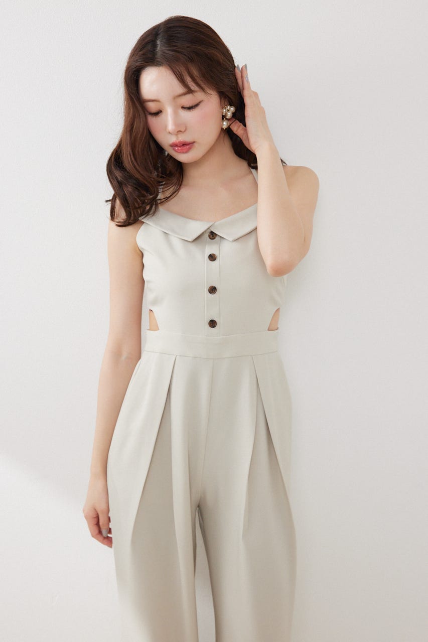 ウエストオープンキャミロンパース BEG M