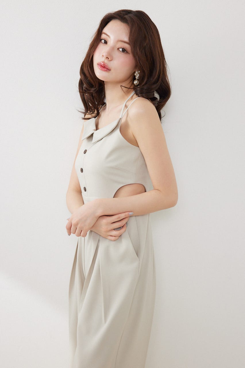 ウエストオープンキャミロンパース BEG M