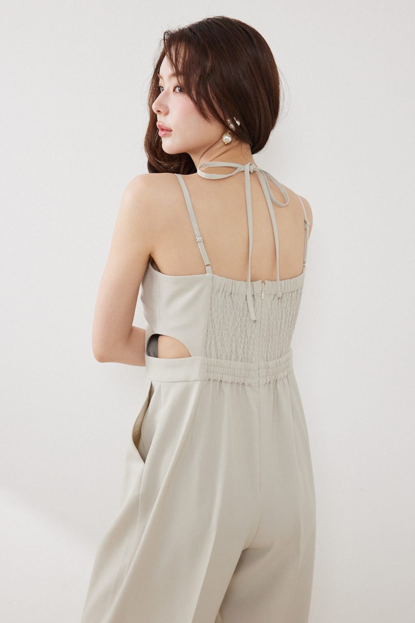 ウエストオープンキャミロンパース BEG M