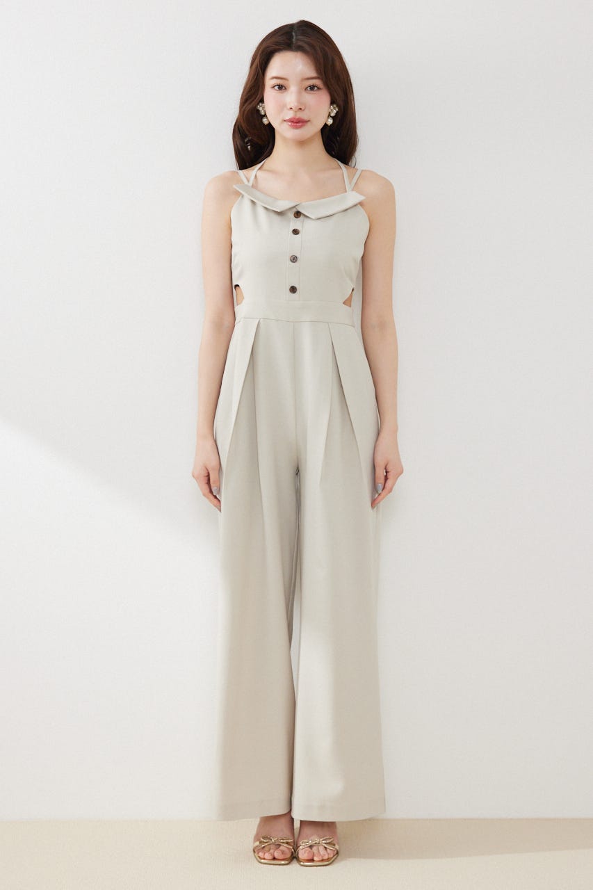 ウエストオープンキャミロンパース BEG M