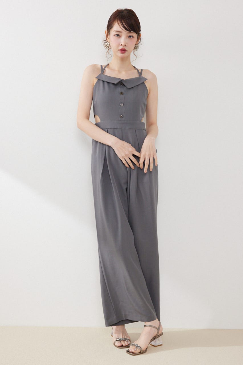 ウエストオープンキャミロンパース GRY M