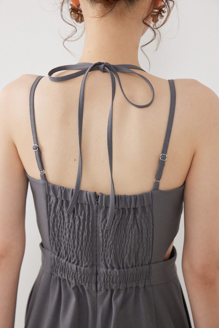 ウエストオープンキャミロンパース GRY M