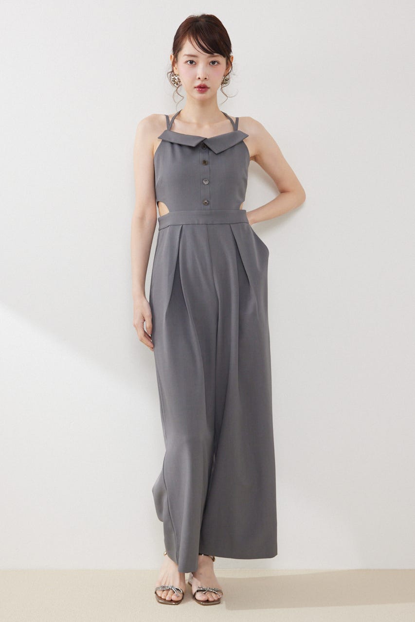 ウエストオープンキャミロンパース GRY M