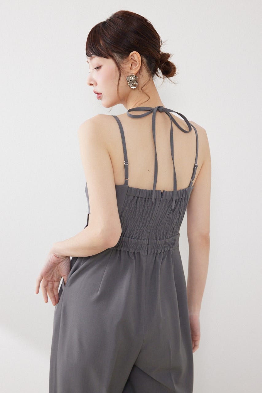 ウエストオープンキャミロンパース GRY M
