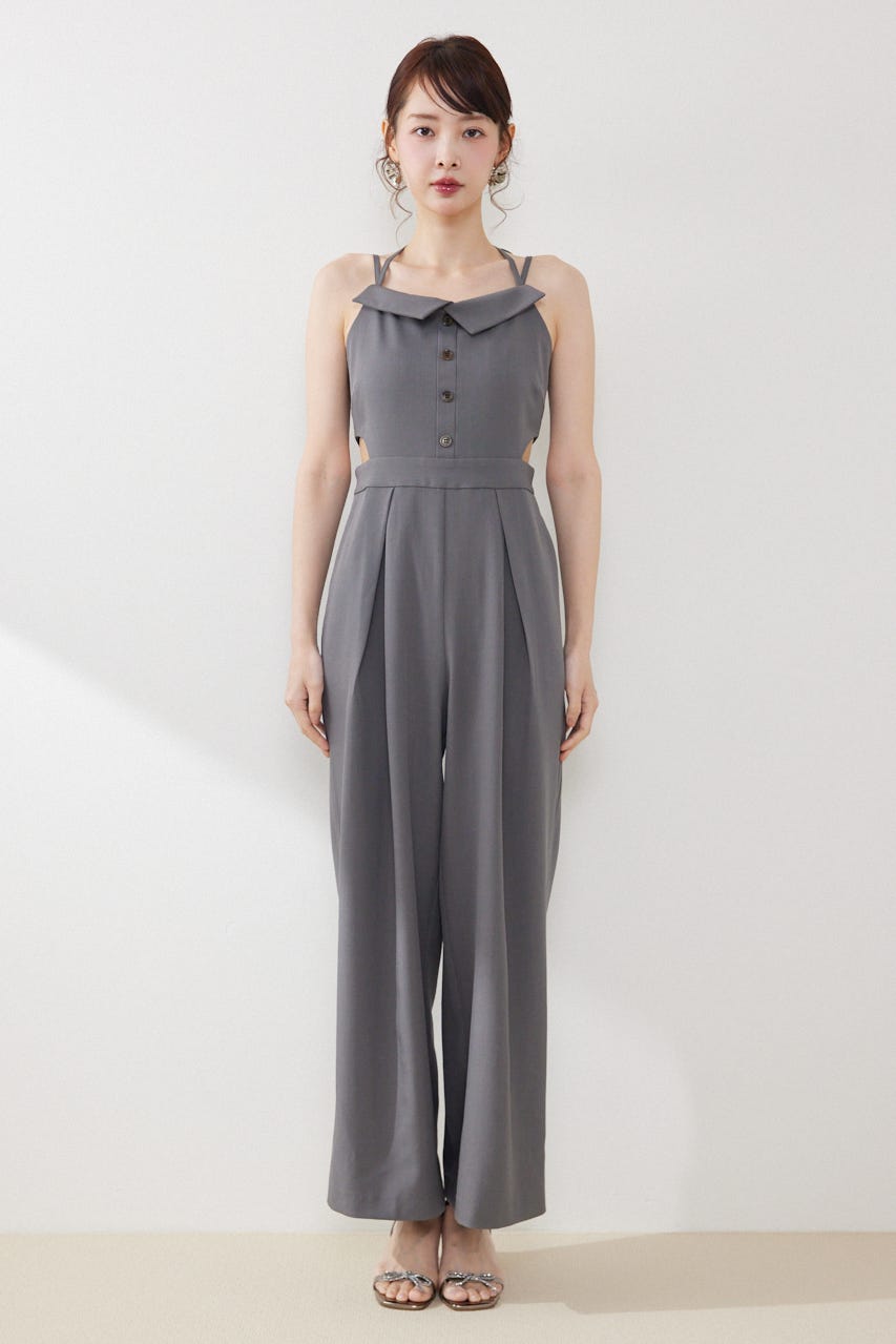 ウエストオープンキャミロンパース GRY M