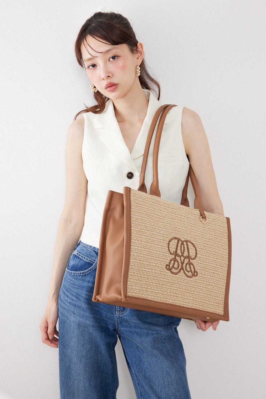 RRロゴサマートートバッグ BEG FREE