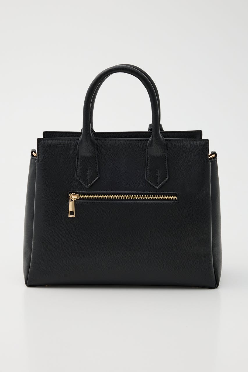 【森香澄さん着用】ベルトデザインカデナバッグ BLK FREE