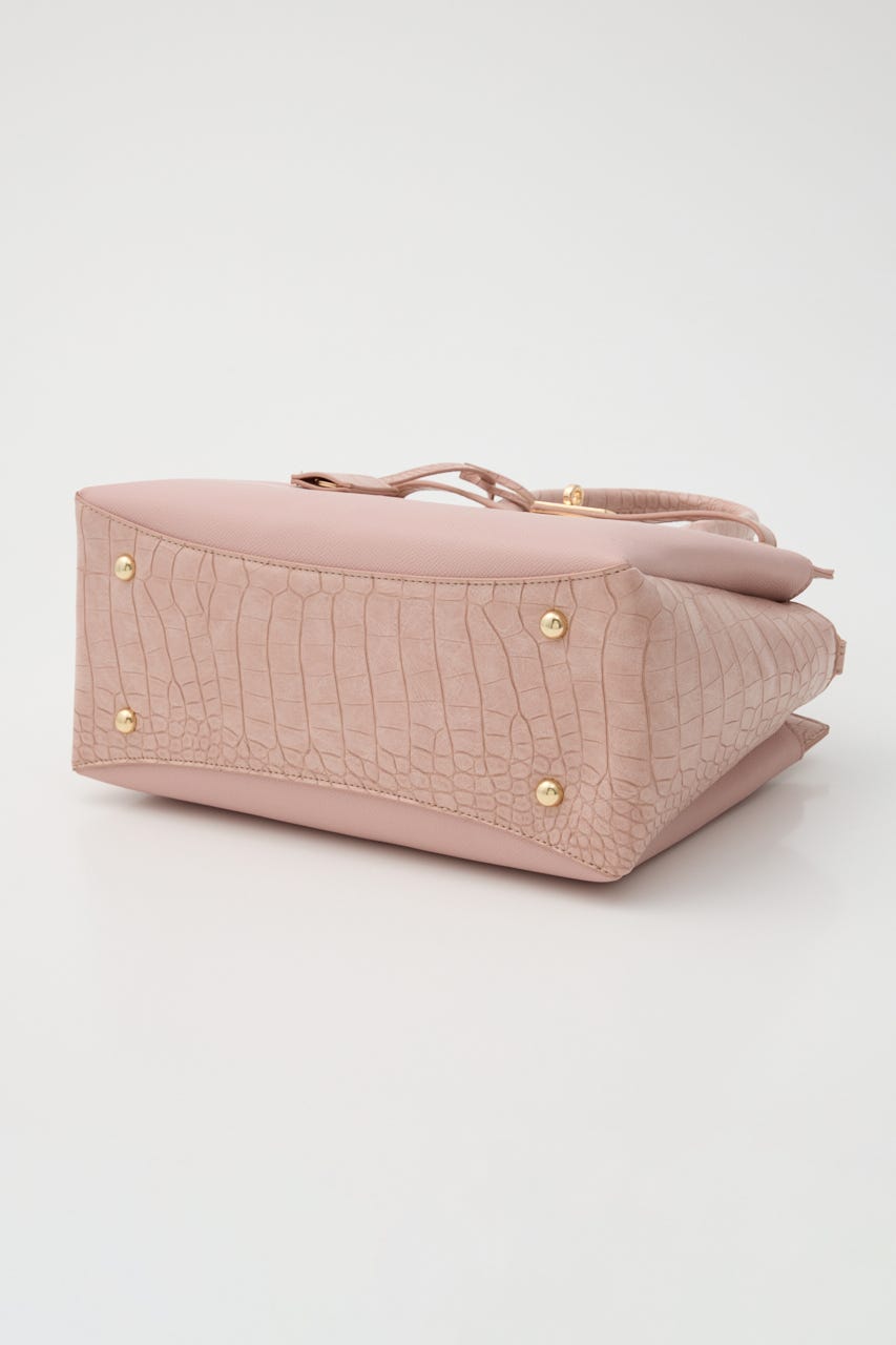 【森香澄さん着用】ベルトデザインカデナバッグ PNK FREE