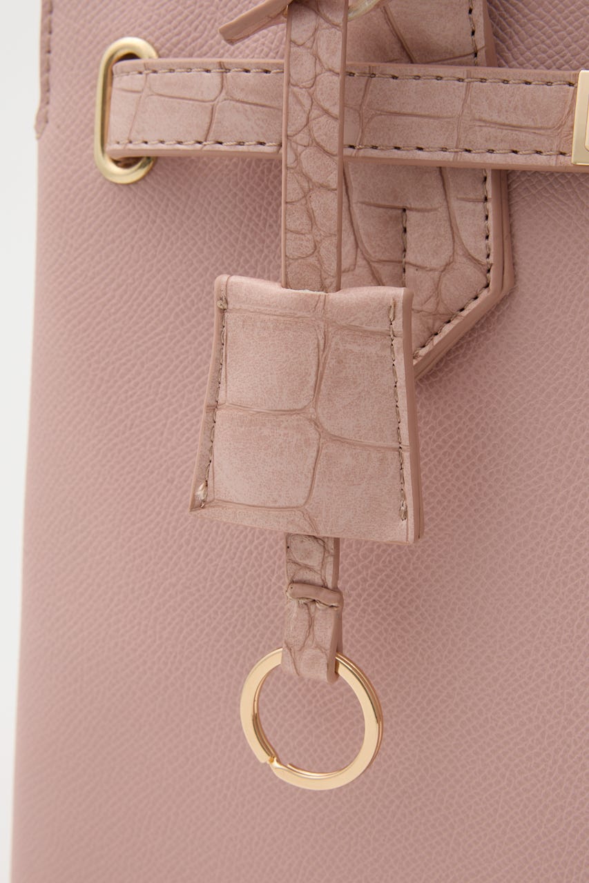 【森香澄さん着用】ベルトデザインカデナバッグ PNK FREE