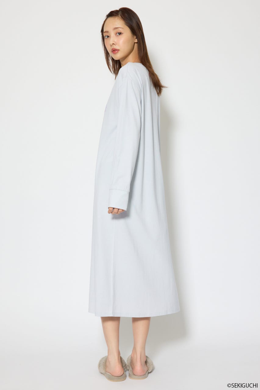 ベビチッチ｜riendaルームウェアワンピース L/BLU FREE