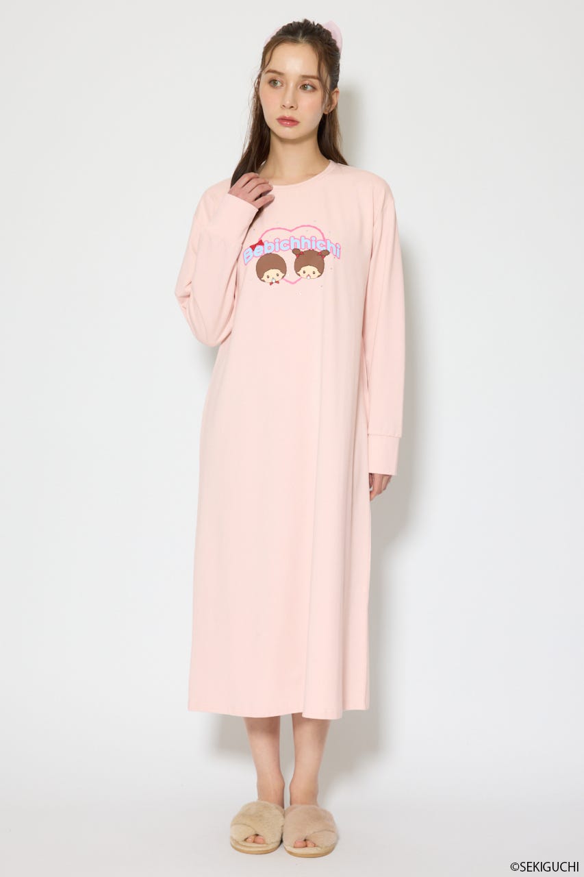 ベビチッチ｜riendaルームウェアワンピース PNK FREE