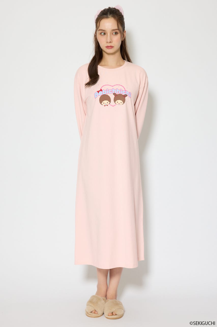ベビチッチ｜riendaルームウェアワンピース PNK FREE
