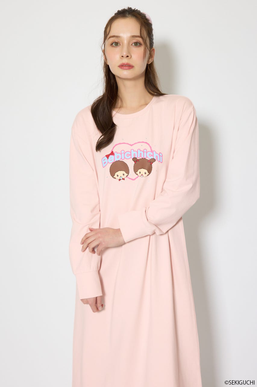 ベビチッチ｜riendaルームウェアワンピース PNK FREE