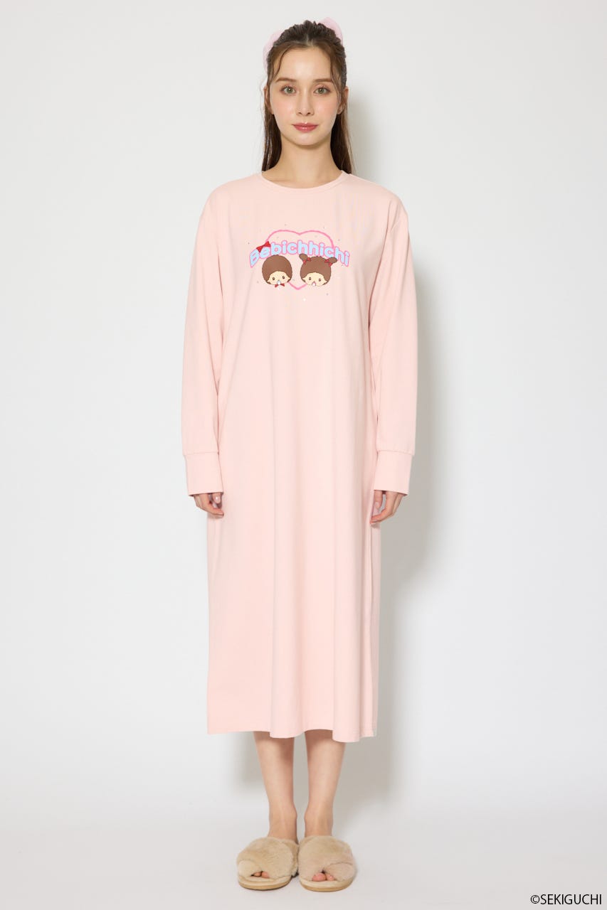 ベビチッチ｜riendaルームウェアワンピース PNK FREE