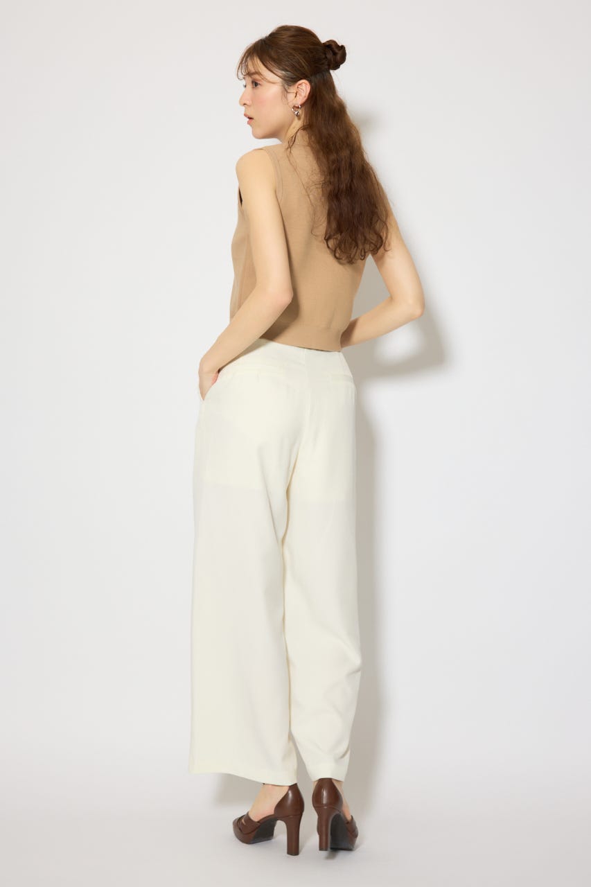 ゴールドボタンノースリニットトップス CAM FREE