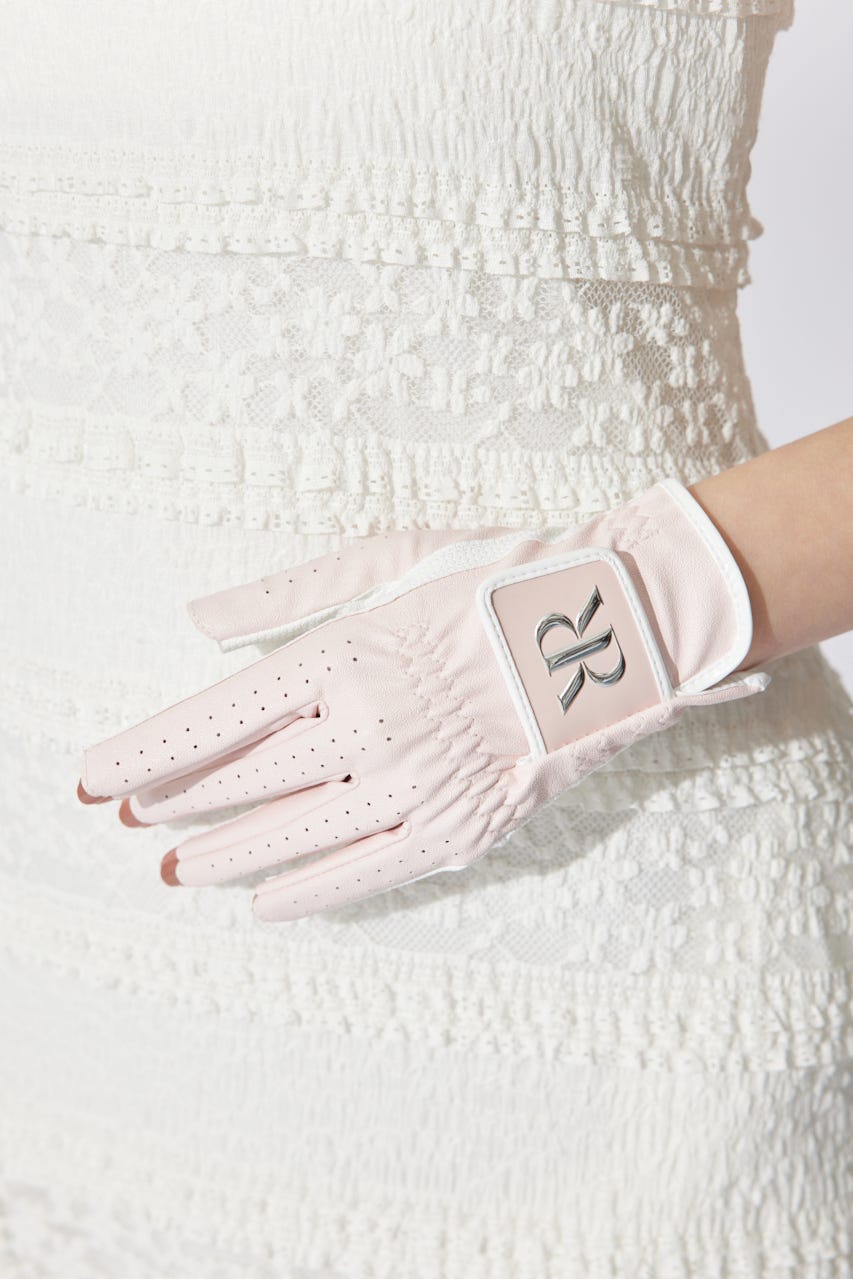 【RIENDA GOLF】RRネイルスルーグローブ PNK M