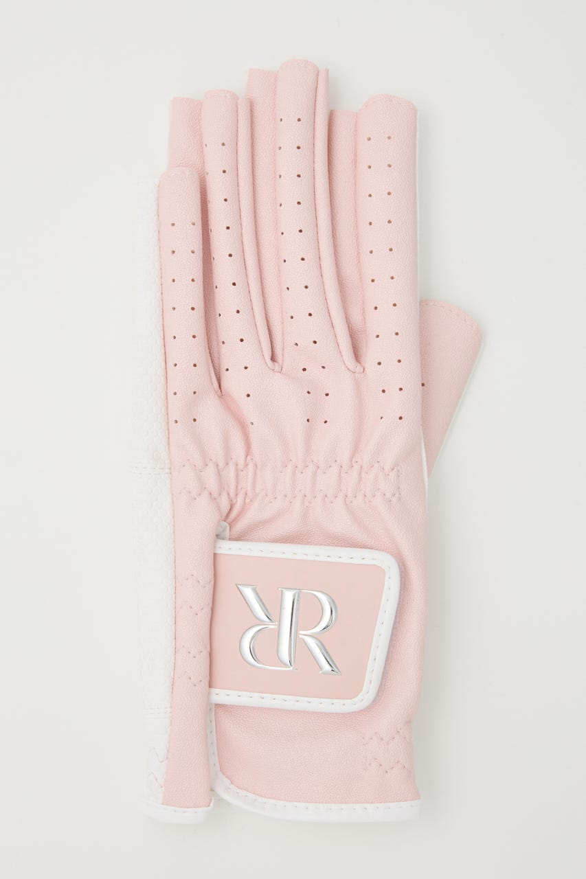 【RIENDA GOLF】RRネイルスルーグローブ PNK M