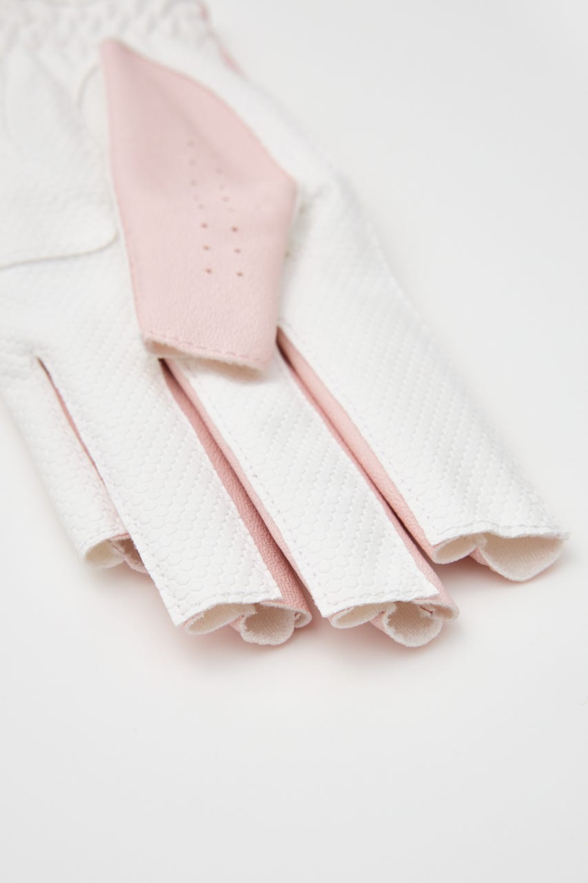 【RIENDA GOLF】RRネイルスルーグローブ PNK M