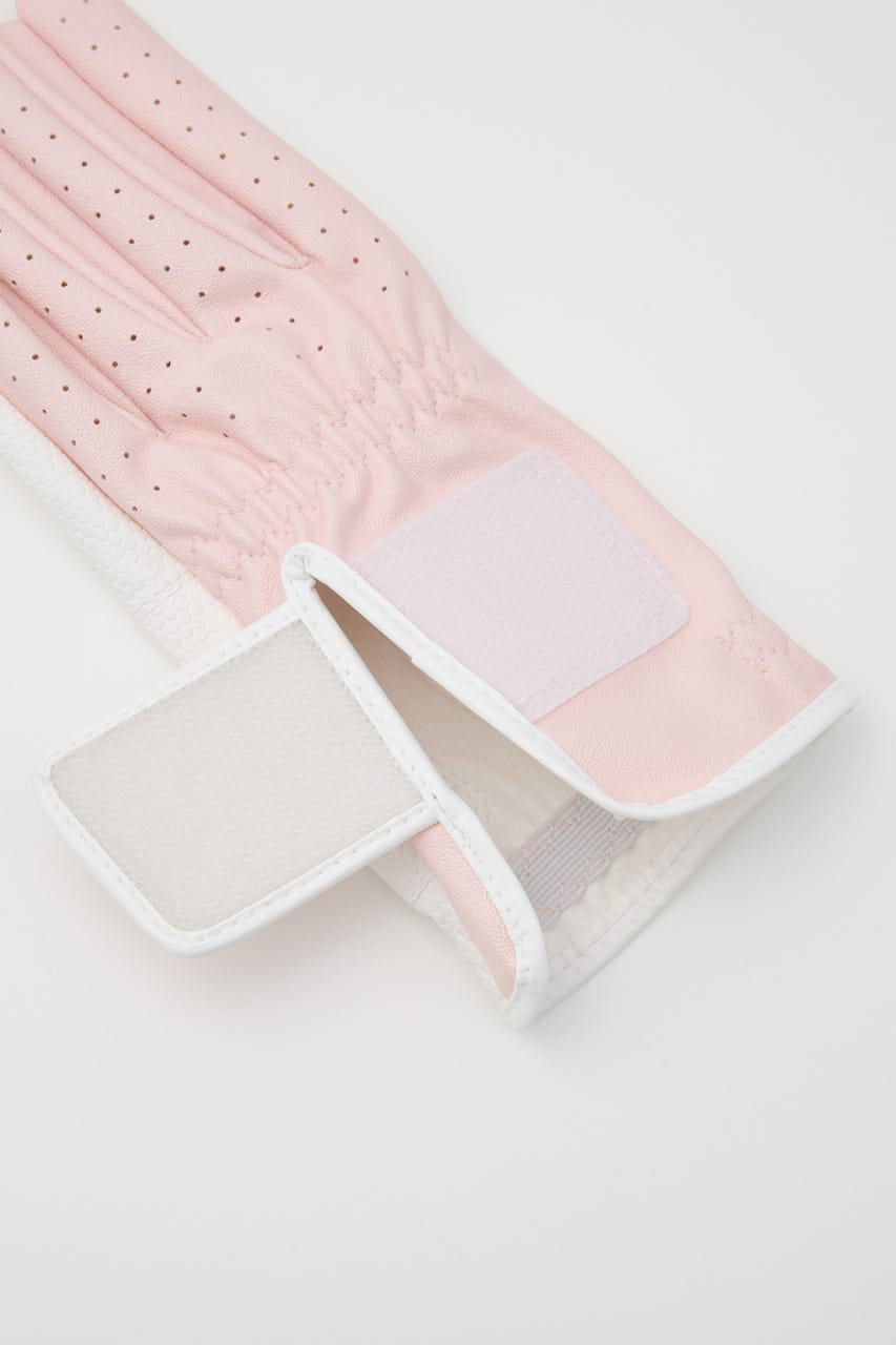 【RIENDA GOLF】RRネイルスルーグローブ PNK M