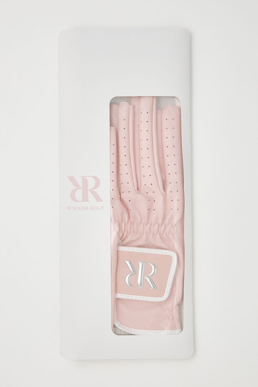 【RIENDA GOLF】RRネイルスルーグローブ PNK M