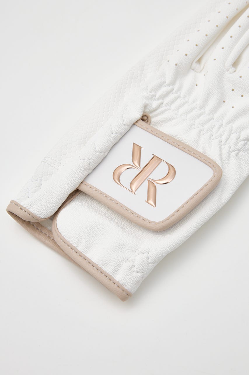 【RIENDA GOLF】RRネイルスルーグローブ WHT M