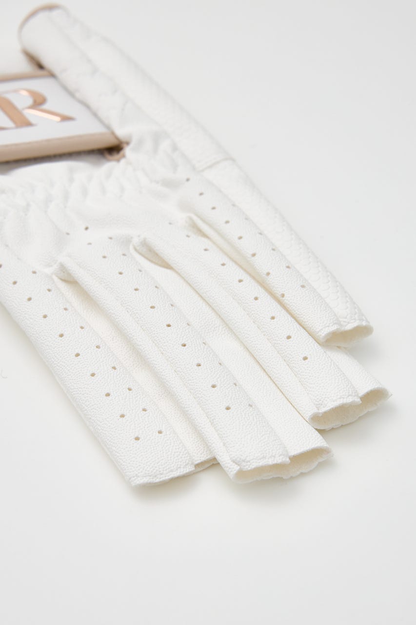 【RIENDA GOLF】RRネイルスルーグローブ WHT M